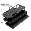 Samsung Galaxy A35 Armor MagSafe Holder Hybrid TPU Case - Black - 4