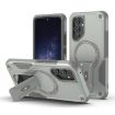 Samsung Galaxy A54 5G Grey Armor MagSafe Holder Hybrid Phone Case - 1