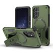 Samsung Galaxy A54 5G Armor MagSafe Holder Case Army Green TPU Hybrid - 1
