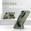 Samsung Galaxy A25 5G Armor MagSafe Holder Case Army Green - 2