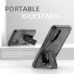 Samsung Galaxy A25 5G Armor MagSafe Holder Hybrid Phone Case Black - 2