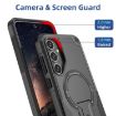 Samsung Galaxy A25 5G Armor MagSafe Holder Hybrid Phone Case Black - 5