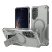 Samsung Galaxy A16 4G/5G Grey Armor MagSafe Holder Hybrid Case - 1