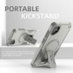 Samsung Galaxy A05 Grey Armor MagSafe Holder Hybrid TPU Case - 2