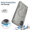 Samsung Galaxy A05 Grey Armor MagSafe Holder Hybrid TPU Case - 3