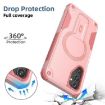 Samsung Galaxy A05s Pink Armor MagSafe Holder Hybrid Phone Case - 3