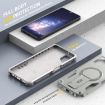Samsung Galaxy A06 4G/5G Grey Armor MagSafe Holder Hybrid Case - 5