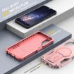 Samsung Galaxy A15 Armor MagSafe Holder Hybrid TPU Case - Pink - 5