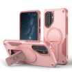 Samsung Galaxy A36/A56 5G Pink Armor MagSafe Holder Hybrid Phone Case - 1