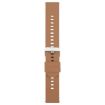 Brown 18mm Silicone Watch Band with Solid Color Steel Buckle - 2
