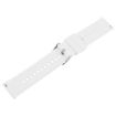 White Silicone Watch Band with 19mm Steel Buckle - Solid Color - 3