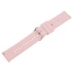 Pink 19mm Silicone Watch Band with Solid Color Steel Buckle - 3