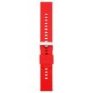 Red 19mm Silicone Watch Band with Solid Color Steel Buckle - 2