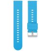 Blue 20mm Silicone Watch Band with Steel Buckle - Solid Color - 1