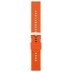 Bright Orange 20mm Silicone Watch Band with Steel Buckle - 2