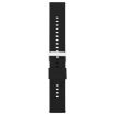 22mm Black Silicone Watch Band with Steel Buckle - 2