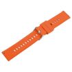 Bright Orange 22mm Silicone Watch Band with Steel Buckle - 3