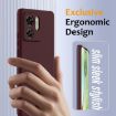 Motorola Edge 40 Shockproof Silicone Magsafe Case - Plum Color - 4