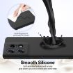 Motorola Edge 50 Pro Shockproof Silicone Magsafe Case - Black - 5