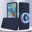 Moto G75 5G Shockproof Silicone Magsafe Case - Navy Blue - 1