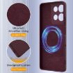 Moto G75 5G Shockproof Silicone Magsafe Case - Plum Color - 7