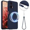 Moto G35 5G Shockproof Silicone Magsafe Case - Navy Blue - 1