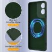 Moto G04/G04s/E14 4G Shockproof Silicone Magsafe Case - Dark Green - 7