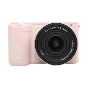 Sony ZV-E10 II/ZV-E10M2 Mist Pink Glossy Silicone Protective Case - 1