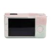 Sony ZV-E10 II/ZV-E10M2 Litchi Texture Silicone Case - Jelly Pink Green - 2