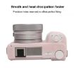 Sony ZV-E10 II/ZV-E10M2 Litchi Texture Silicone Case - Jelly Pink Green - 5
