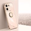 XINLI 6D Electroplate TPU Case with Ring for Xiaomi Poco M7 Pro 5G - Pink - 1