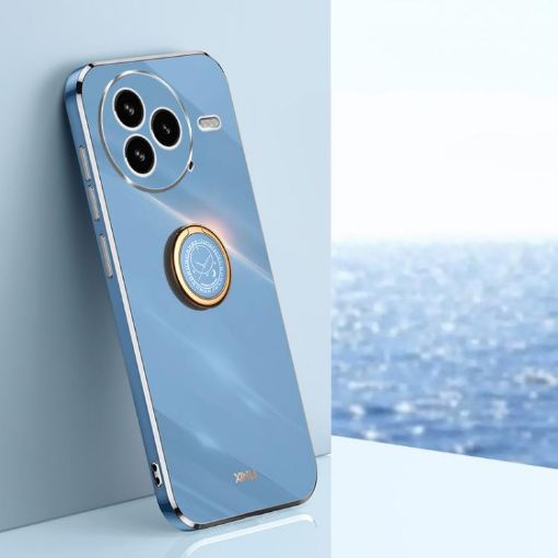 Xiaomi Civi 5 Pro XINLI 6D TPU Phone Case with Ring Holder - Blue - 1