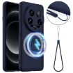 Xiaomi 14 Ultra Shockproof Silicone Magsafe Case - Navy Blue - 1