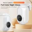 WiFi Surveillance Camera with Night Vision & Intercom, US Plug (White) - 2