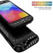 Nintendo Switch 2 Detachable X-Pattern Protective Case with Holder - Black - 4