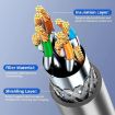 Onten SL301 Starlink Gen3 CAT6 Ethernet Cable 1000Mbps 25m Dark Grey - 8