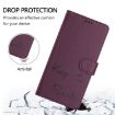 Violet RFID Leather Phone Case for vivo S30 Pro mini - Smile Embossing - 5