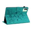 Tecno Megapad 11 Green Lily Embossed Leather Tablet Case - 5