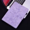 Tecno Megapad 11 Purple Lily Embossed Leather Tablet Case - 7