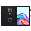 Tecno Megapad 11 Black Lily Embossed Leather Tablet Case - 3