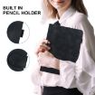 Tecno Megapad 11 Black Lily Embossed Leather Tablet Case - 6