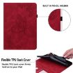 Tecno Megapad 11 Red Butterfly Flower Embossed Leather Tablet Case - 6
