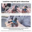 Magnetic Neck Mount Anti-shake Bracket, 3 in 1 J-Hook Buckle - 4