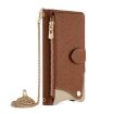 Realme 14 Brown Crossbody Chain Fishtail Litchi Leather Phone Case - 2