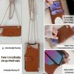 Realme P3 Ultra 5G Brown Crossbody Chain Fishtail Litchi Leather Case - 5