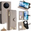 Vivo X200s Grey Crossbody Chain Fishtail Litchi Leather Phone Case - 1