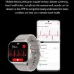 TK17 1.91" Screen Smart Watch with ECG, Silicone Strap - Black - 8