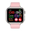 TK17 1.91" Pink Smart Watch with ECG Electrocardiogram & Silicone Strap - 2
