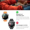 HD300 Sports Smart Watch 1.43" AMOLED, Blood Oxygen, Dual Straps, Orange/Silver - 8