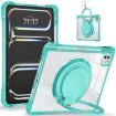 iPad Pro 13 2024 Light Green Rotation Ring Handle TPU Hybrid Case - 2